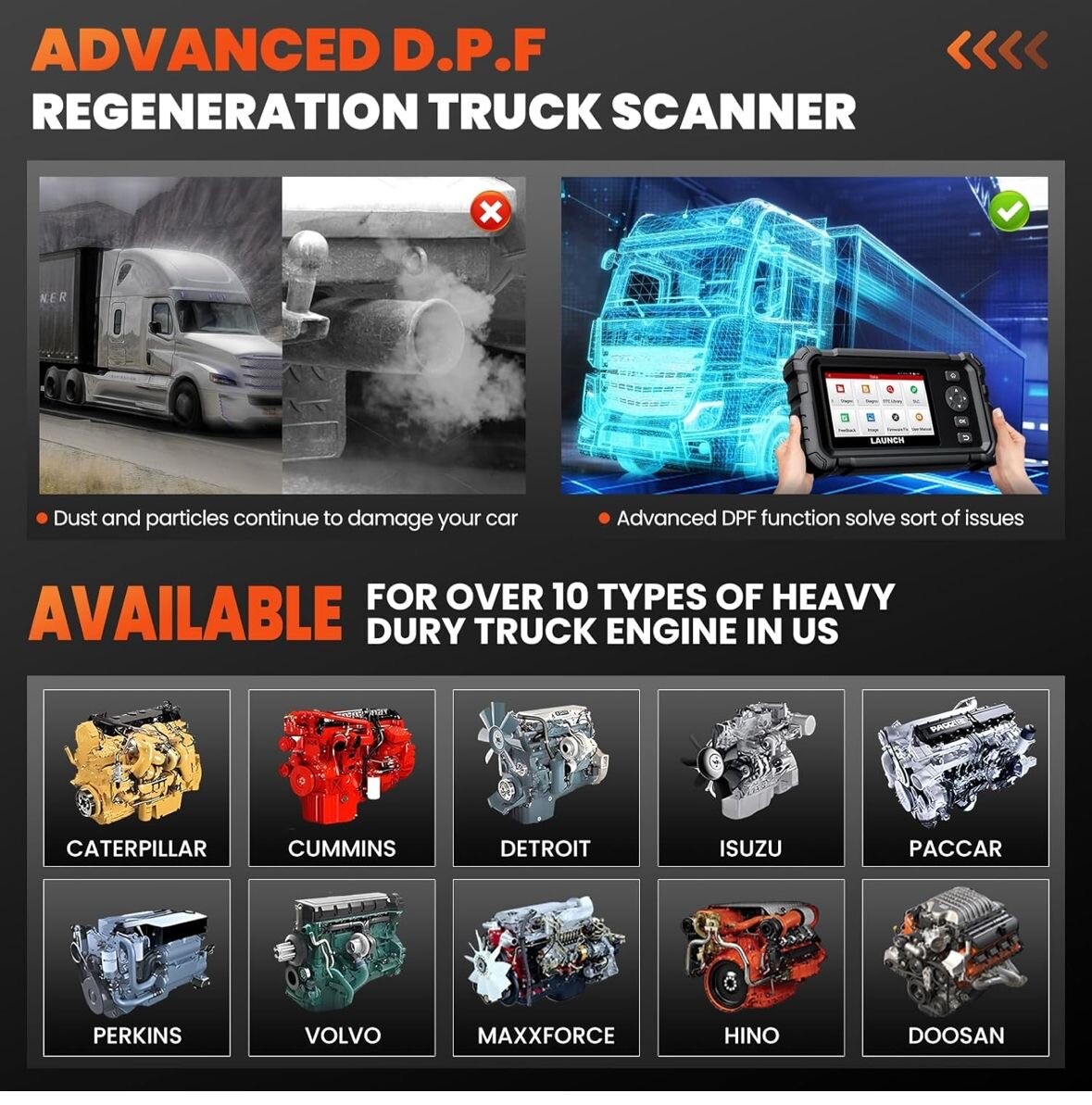 Launch CRP 129 24V Heavy Duty Diagnostic Scanner photo 6